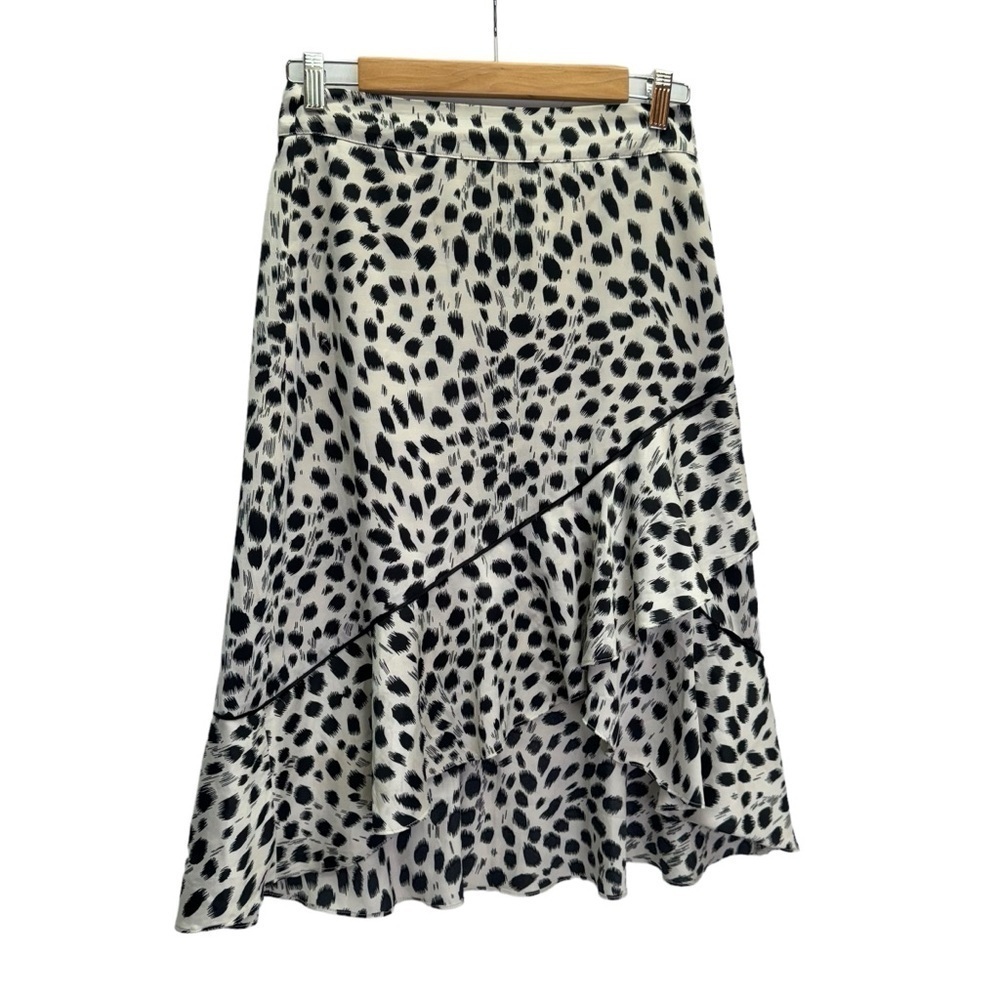 Lucy Paris💜Fully Lined Animal Print Ruffle Skirt Size XS